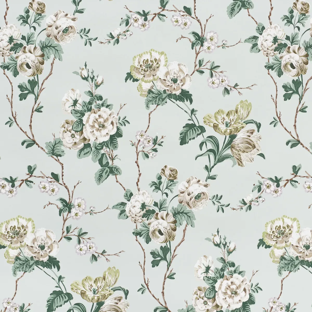 BETTY CELADON Schumacher Wallpaper wallpaper - SKU 5009872