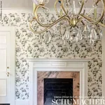 BETTY - CHARCOAL Schumacher Wallpaper | Wallpaper Twins BETTY CHARCOAL Schumacher Wallpaper wallpaper - SKU 5009871