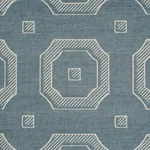 BEVELED FRAME SISAL DENIM Schumacher Wallpaper wallpaper - SKU 5016730