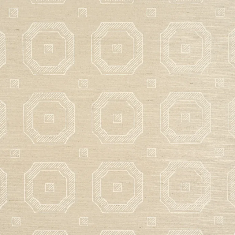 Schumacher BEVELED FRAME SISAL wallpaper