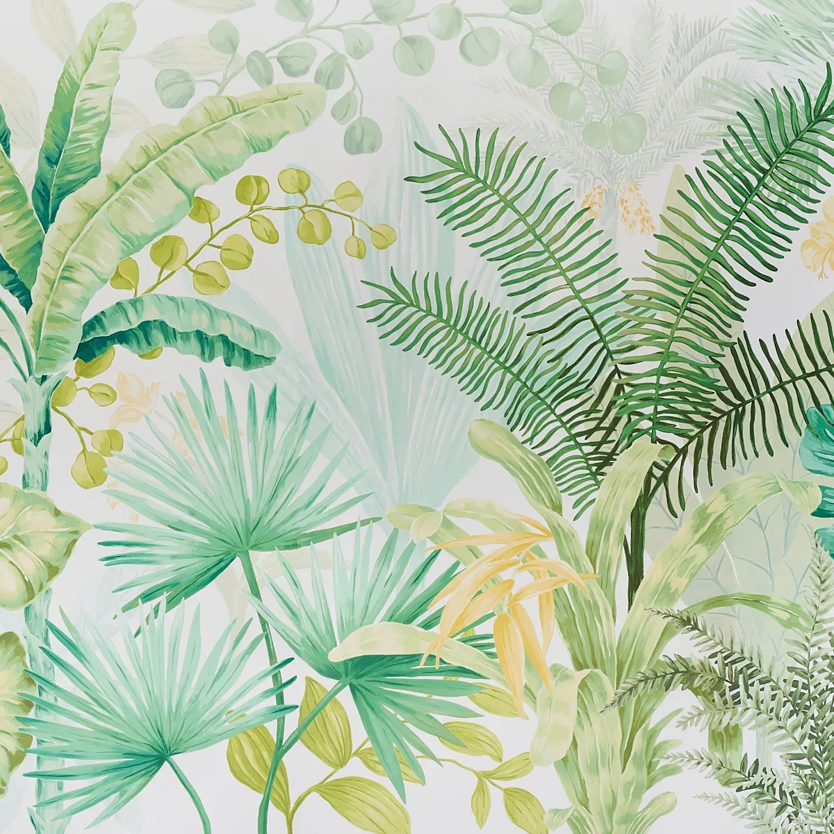 BIG TROPICAL PANEL SET GREEN Schumacher Wallpaper wallpaper - SKU 5013270
