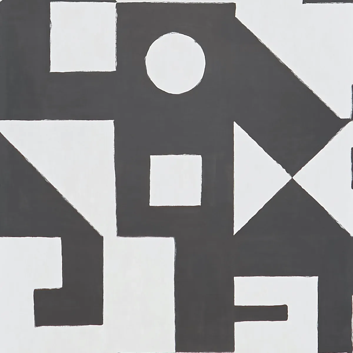 BINARY PANEL SET BLACK Schumacher Wallpaper wallpaper - SKU 5009690