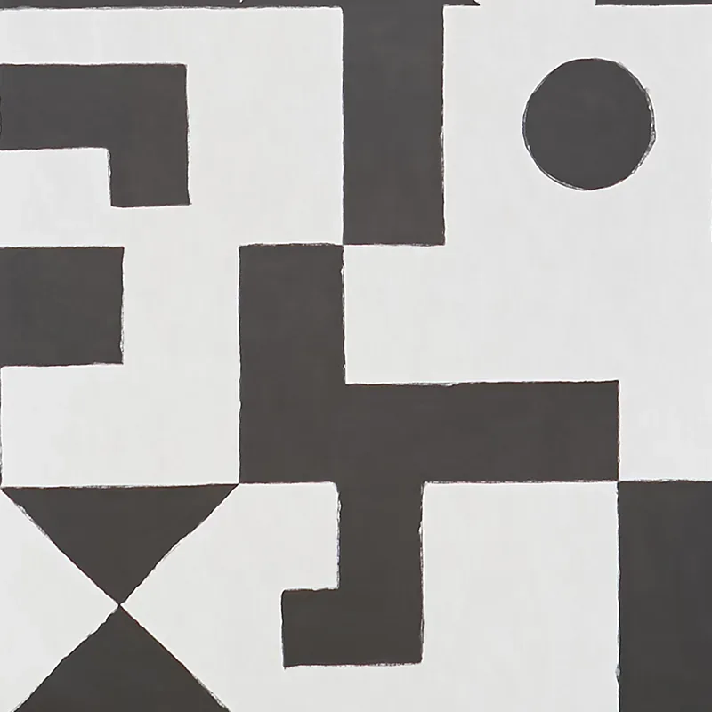 BINARY PANEL SET BLACK Schumacher Wallpaper wallpaper - SKU 5009690