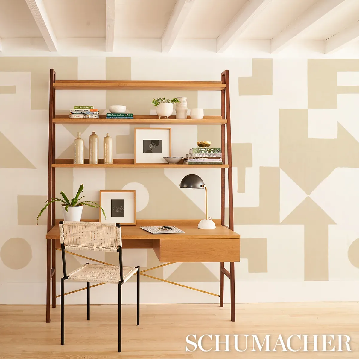 BINARY PANEL SET CAMEL Schumacher Wallpaper wallpaper - SKU 5009694