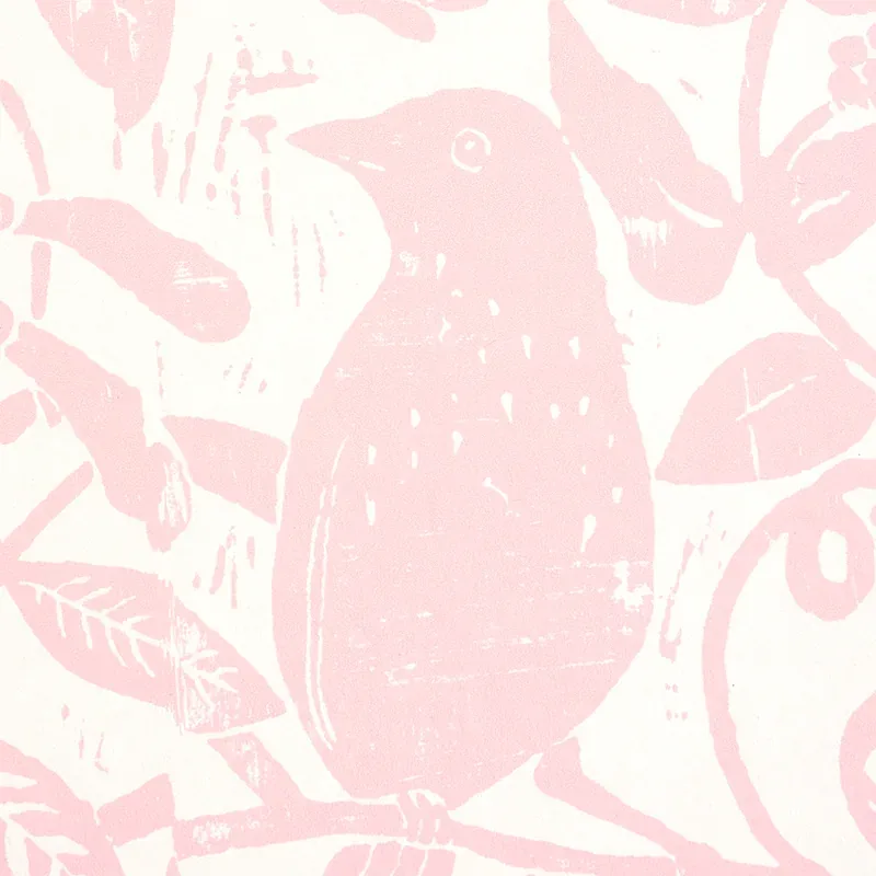 Bird & Bee PINK Schumacher Wallpaper wallpaper - SKU 5011191