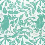 Bird & Bee SEAGLASS Schumacher Wallpaper wallpaper - SKU 5011192