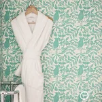 Bird & Bee SEAGLASS Schumacher Wallpaper wallpaper - SKU 5011192