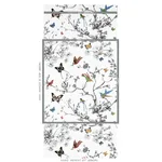BIRDS & BUTTERFLIES MULTI ON WHITE Schumacher Wallpaper wallpaper - SKU 2704420