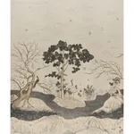 Birdsong 3 Panel Set CARBON Schumacher Wallpaper wallpaper - SKU 5017110