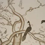 Birdsong 3 Panel Set CARBON Schumacher Wallpaper wallpaper - SKU 5017110