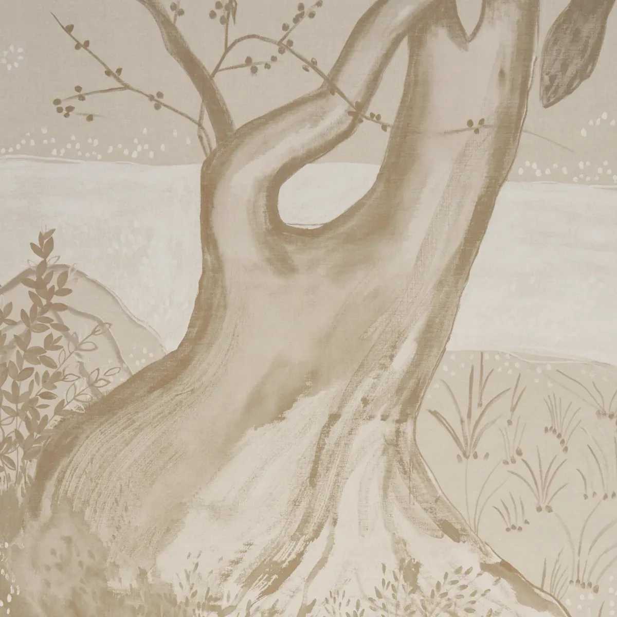 BIRDSONG 3 PANEL SET - IVORY Schumacher Wallpaper | Wallpape BIRDSONG 3 PANEL SET IVORY Schumacher Wallpaper wallpaper - SKU 5017111