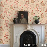 BIRDTREE COCKATOO RED Schumacher Wallpaper wallpaper - SKU 5014990