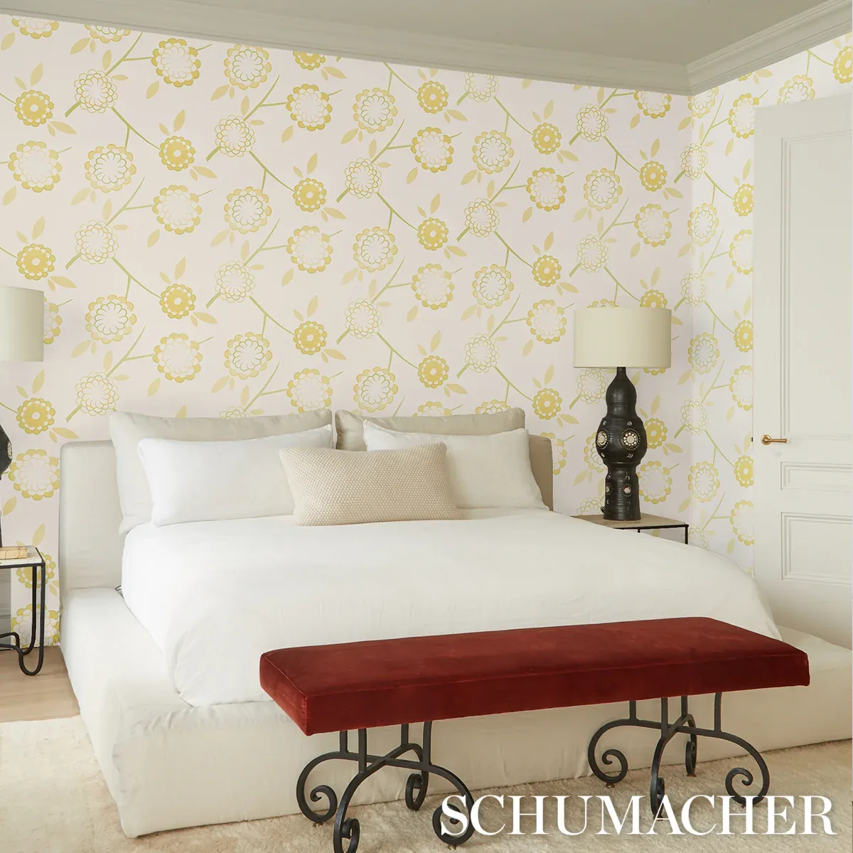 BIRDTREE MIMOSA Schumacher Wallpaper wallpaper - SKU 5014992