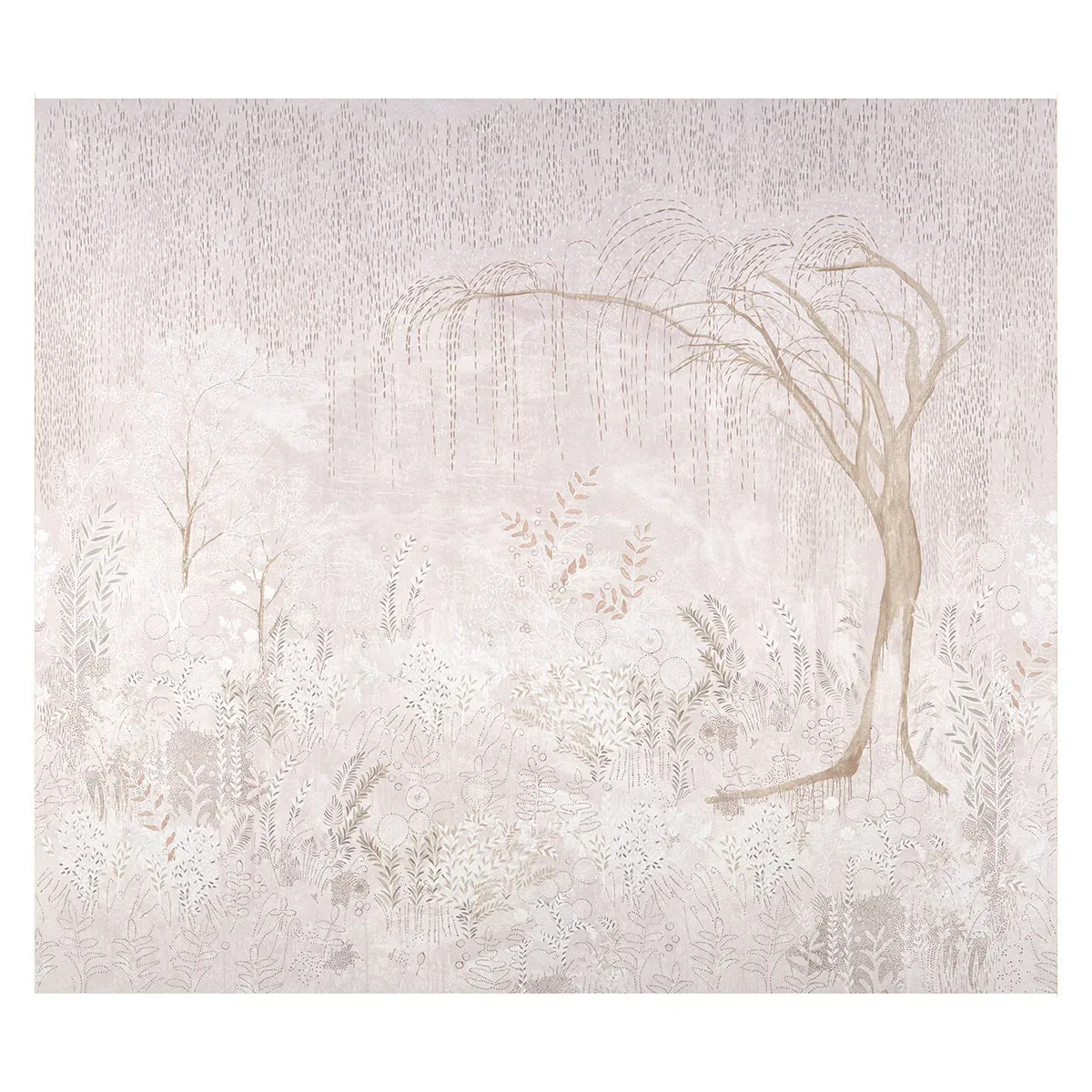 BISOU PANEL SET BLUSH Schumacher Wallpaper wallpaper - SKU 5010933