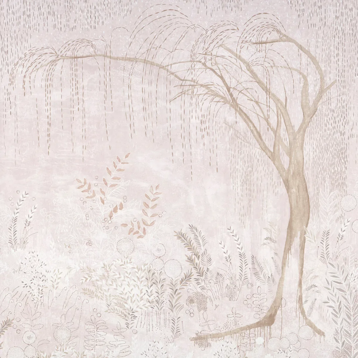 BISOU PANEL SET - BLUSH Schumacher Wallpaper | Wallpaper Twi BISOU PANEL SET BLUSH Schumacher Wallpaper wallpaper - SKU 5010933