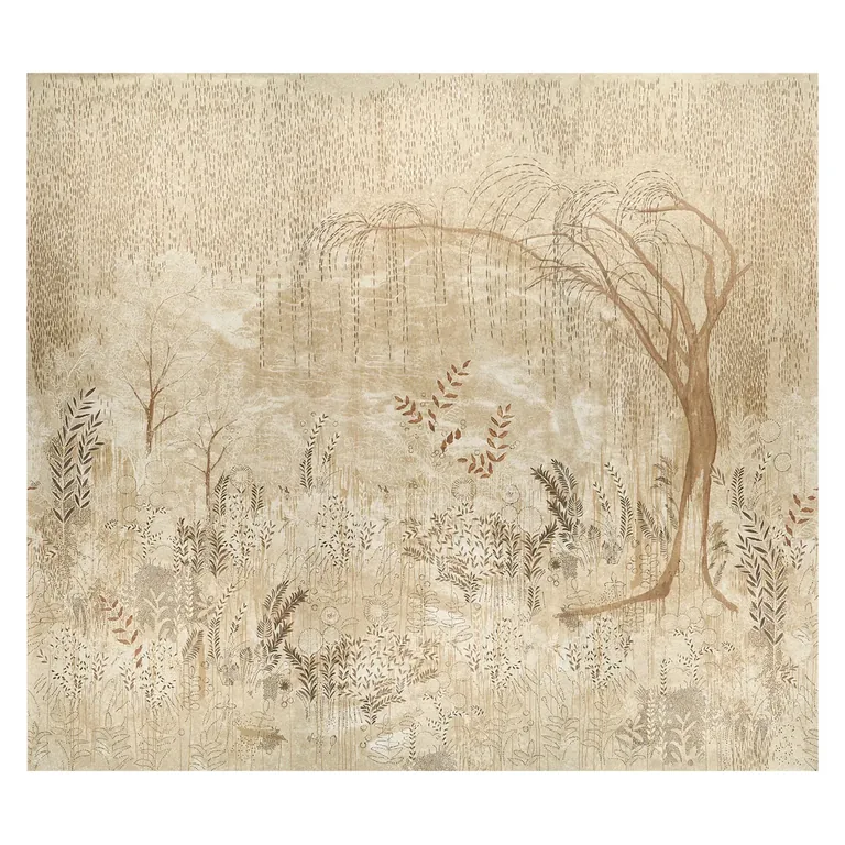 Schumacher BISOU PANEL SET wallpaper, color GOLD, SKU 5010932
