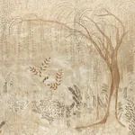 BISOU PANEL SET - GOLD Schumacher Wallpaper | Wallpaper Twin BISOU PANEL SET GOLD Schumacher Wallpaper wallpaper - SKU 5010932