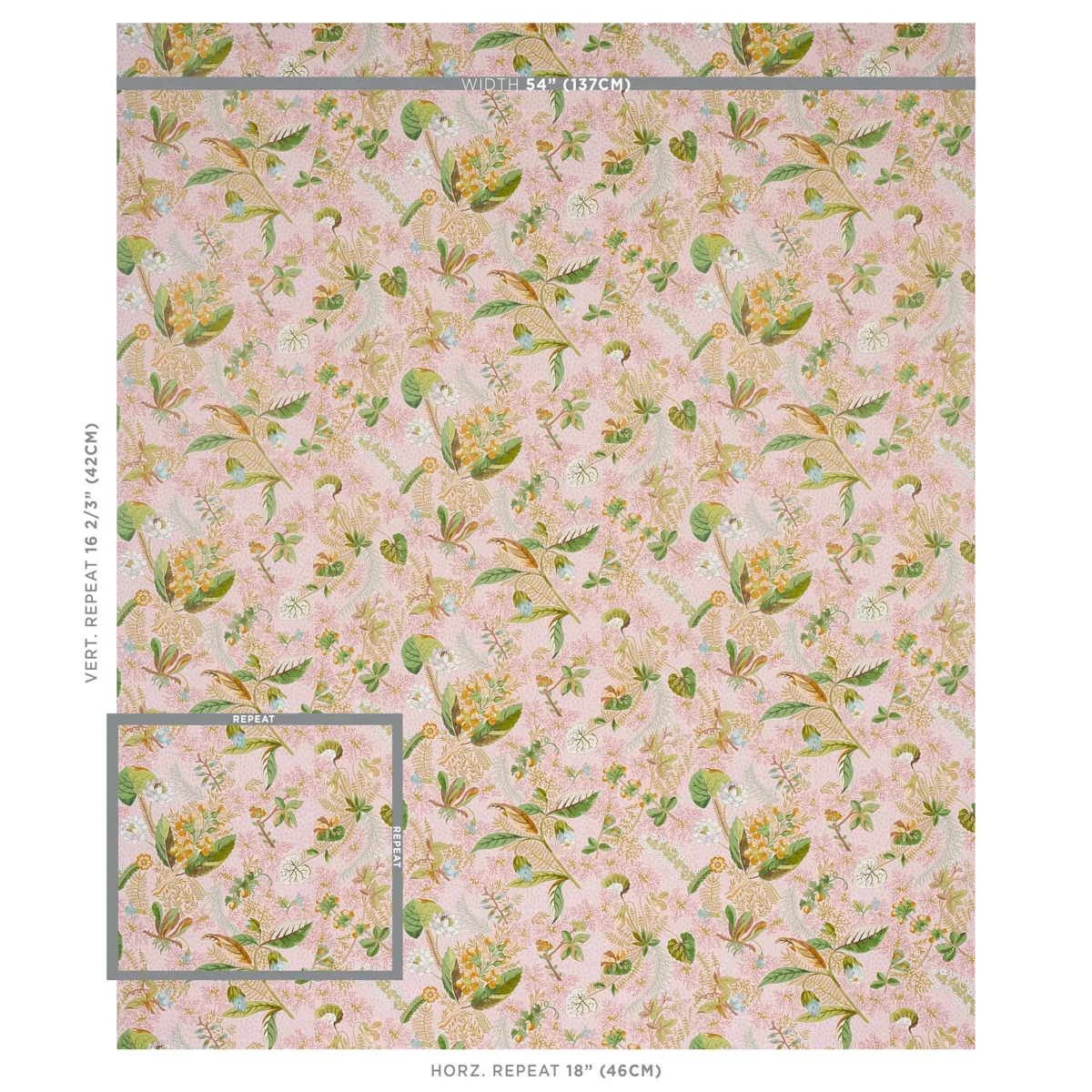 BLACKWELL BLUSH Schumacher Wallpaper wallpaper - SKU 5013220