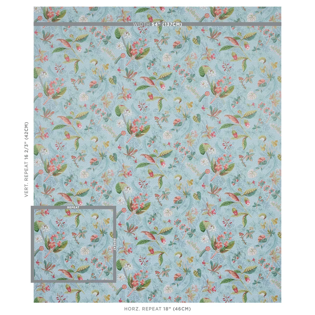 BLACKWELL SKY Schumacher Wallpaper wallpaper - SKU 5013221