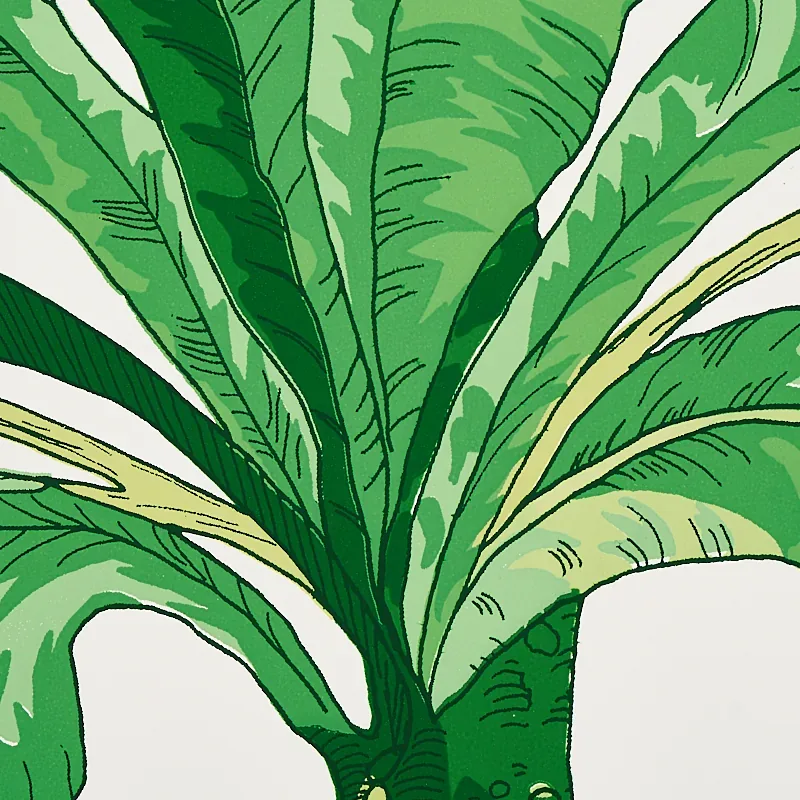 BLAIR HOUSE PALM GREEN Schumacher Wallpaper wallpaper - SKU 5004064