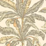 BLAIR HOUSE PALM VANILLA & AQUA Schumacher Wallpaper wallpaper - SKU 5004060