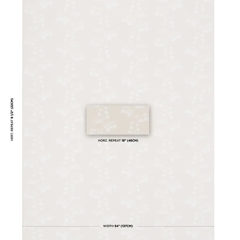 Schumacher BLEEDING HEARTS wallpaper, color NEUTRAL, SKU 5015860