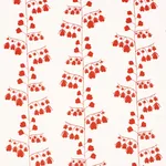 BLEEDING HEARTS - RED Schumacher Wallpaper | Wallpaper Twins BLEEDING HEARTS RED Schumacher Wallpaper wallpaper - SKU 5015861