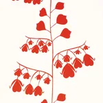 BLEEDING HEARTS - RED Schumacher Wallpaper | Wallpaper Twins BLEEDING HEARTS RED Schumacher Wallpaper wallpaper - SKU 5015861