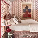 BLEEDING HEARTS - RED Schumacher Wallpaper | Wallpaper Twins BLEEDING HEARTS RED Schumacher Wallpaper wallpaper - SKU 5015861