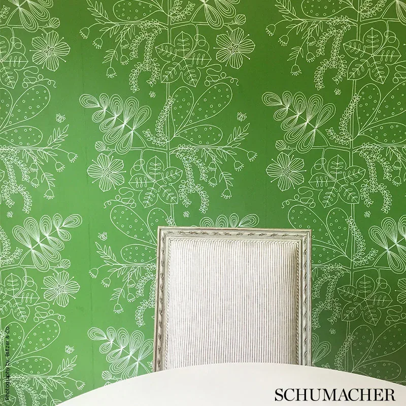 BLOMMEN LEAF Schumacher Wallpaper wallpaper - SKU 5007492