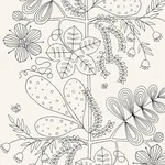 Schumacher BLOMMEN - NOIR / BLANC Wallpaper | Buy Online Schumacher BLOMMEN wallpaper, color NOIR / BLANC, SKU 5007490