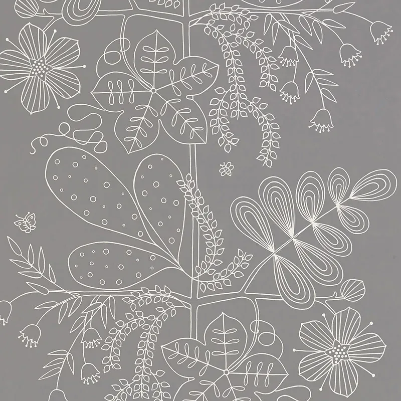 BLOMMEN SMOKE Schumacher Wallpaper wallpaper - SKU 5007491