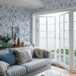 BLOMSLINGA BLUE AND WHITE Schumacher Wallpaper wallpaper - SKU 6146