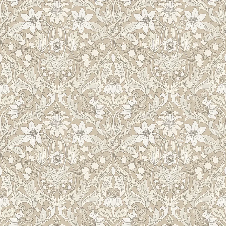Schumacher BLOMSTERFRÖJD wallpaper, color NATURAL, SKU 3293