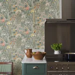 BLOMSTERHAV - TAUPE Schumacher Wallpaper | Wallpaper Twins BLOMSTERHAV TAUPE Schumacher Wallpaper wallpaper - SKU 2054