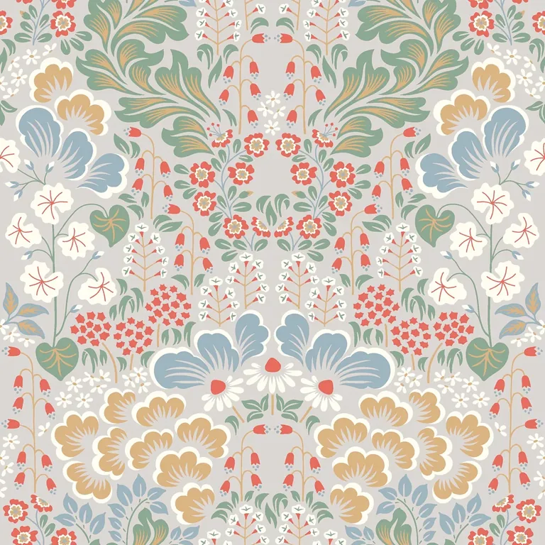 Schumacher BLOMSTERVALL wallpaper, color MULTI, SKU 2098