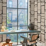 BLOOMSBURY CARBON Schumacher Wallpaper wallpaper - SKU 5013685