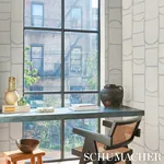 BLOOMSBURY - COOL GRAY Schumacher Wallpaper | Wallpaper Twin BLOOMSBURY COOL GRAY Schumacher Wallpaper wallpaper - SKU 5013684