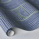 BLOOMSBURY - DEEP NAVY Schumacher Wallpaper | Wallpaper Twin BLOOMSBURY DEEP NAVY Schumacher Wallpaper wallpaper - SKU 5013683