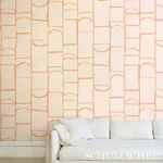 BLOOMSBURY - LIGHT PINK Schumacher Wallpaper | Wallpaper Twi BLOOMSBURY LIGHT PINK Schumacher Wallpaper wallpaper - SKU 5013680