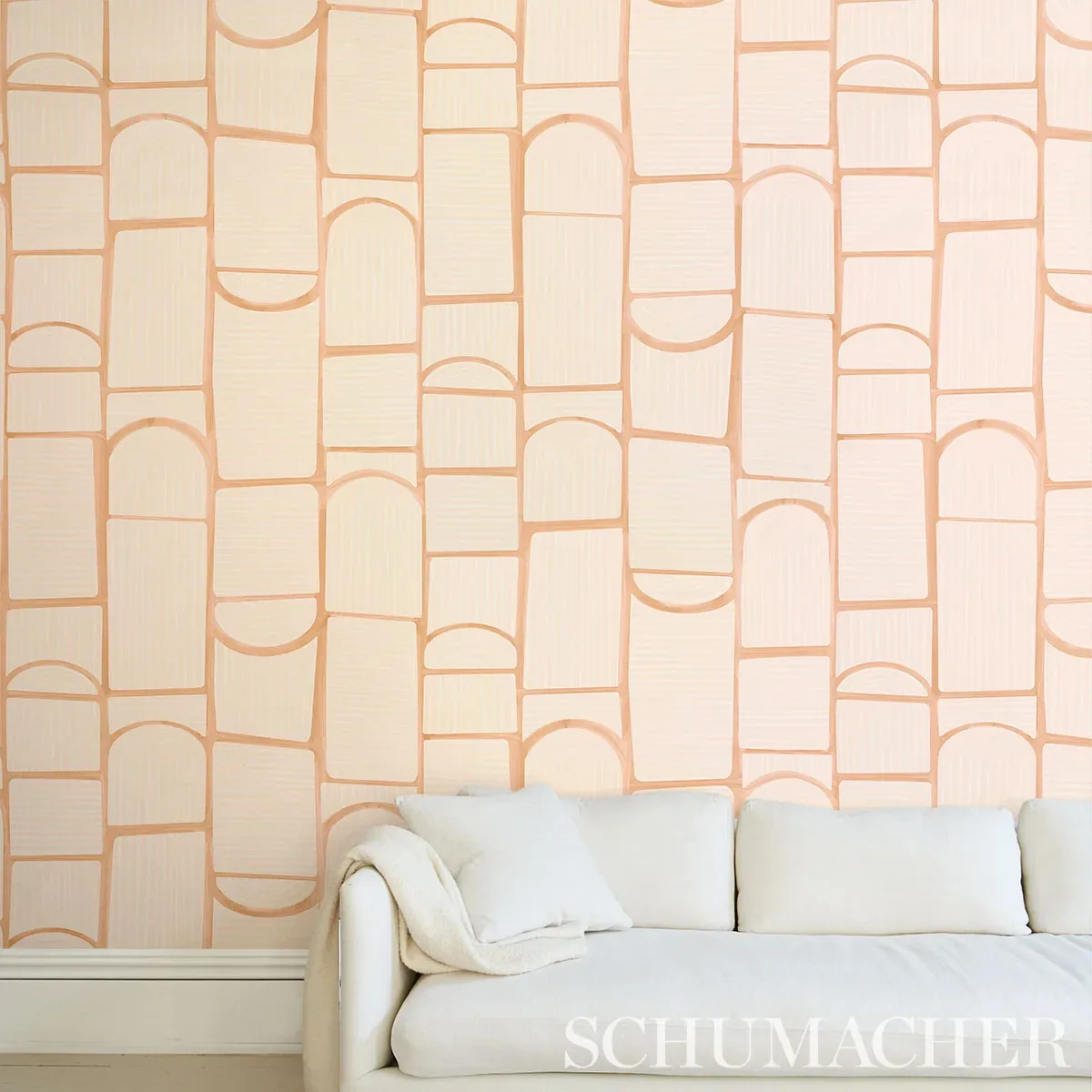 BLOOMSBURY - LIGHT PINK Schumacher Wallpaper | Wallpaper Twi BLOOMSBURY LIGHT PINK Schumacher Wallpaper wallpaper - SKU 5013680