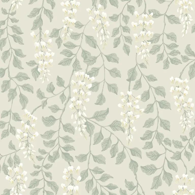 Schumacher BLÅREGN wallpaper, color LEAF, SKU 5708