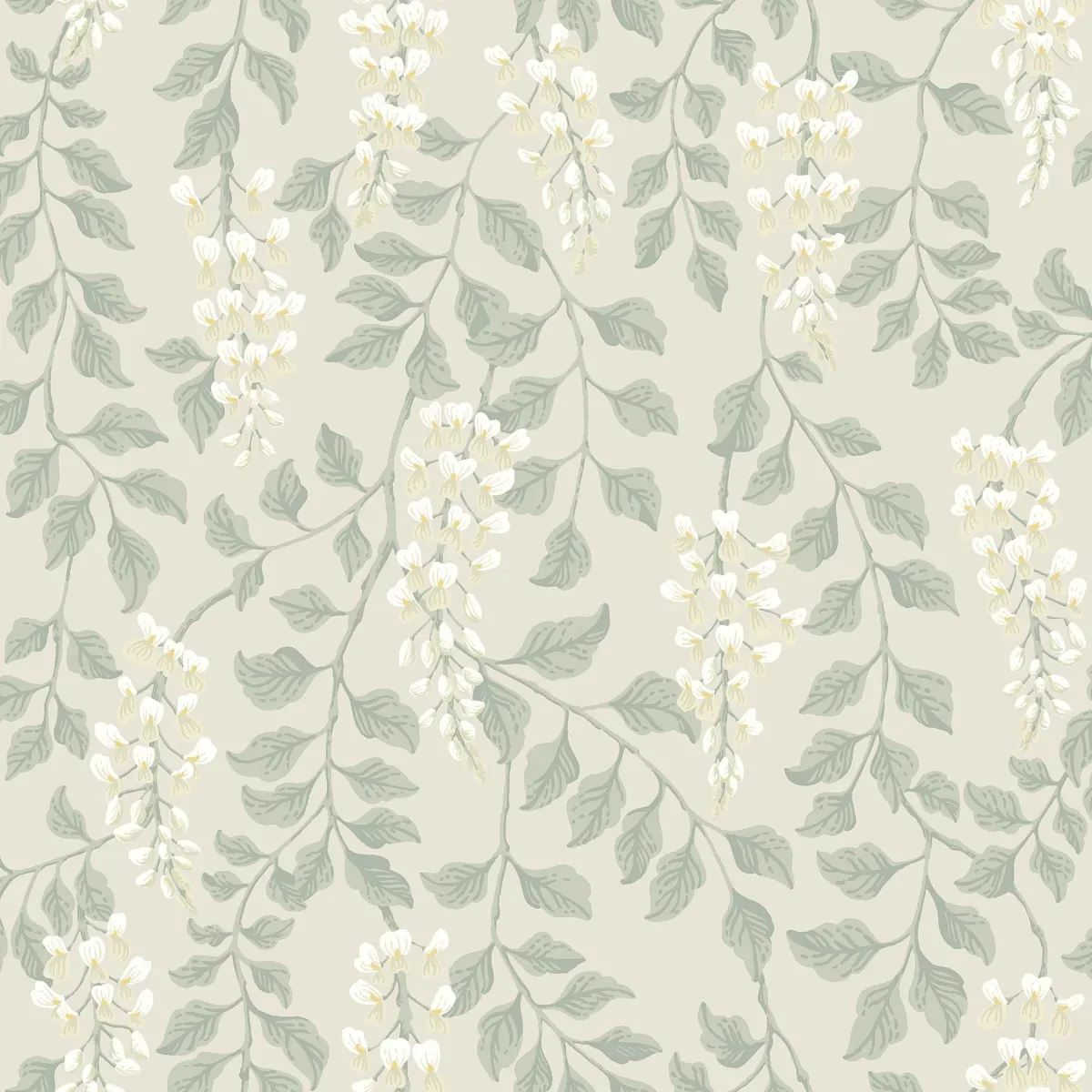 BLÅREGN LEAF Schumacher Wallpaper wallpaper - SKU 5708