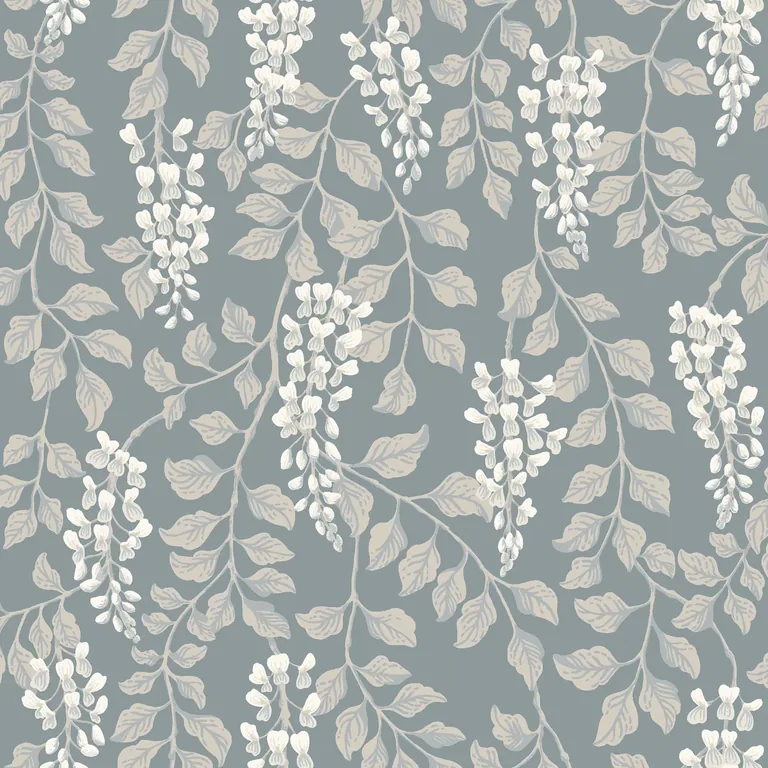Schumacher BLÅREGN wallpaper, color SLATE, SKU 5711