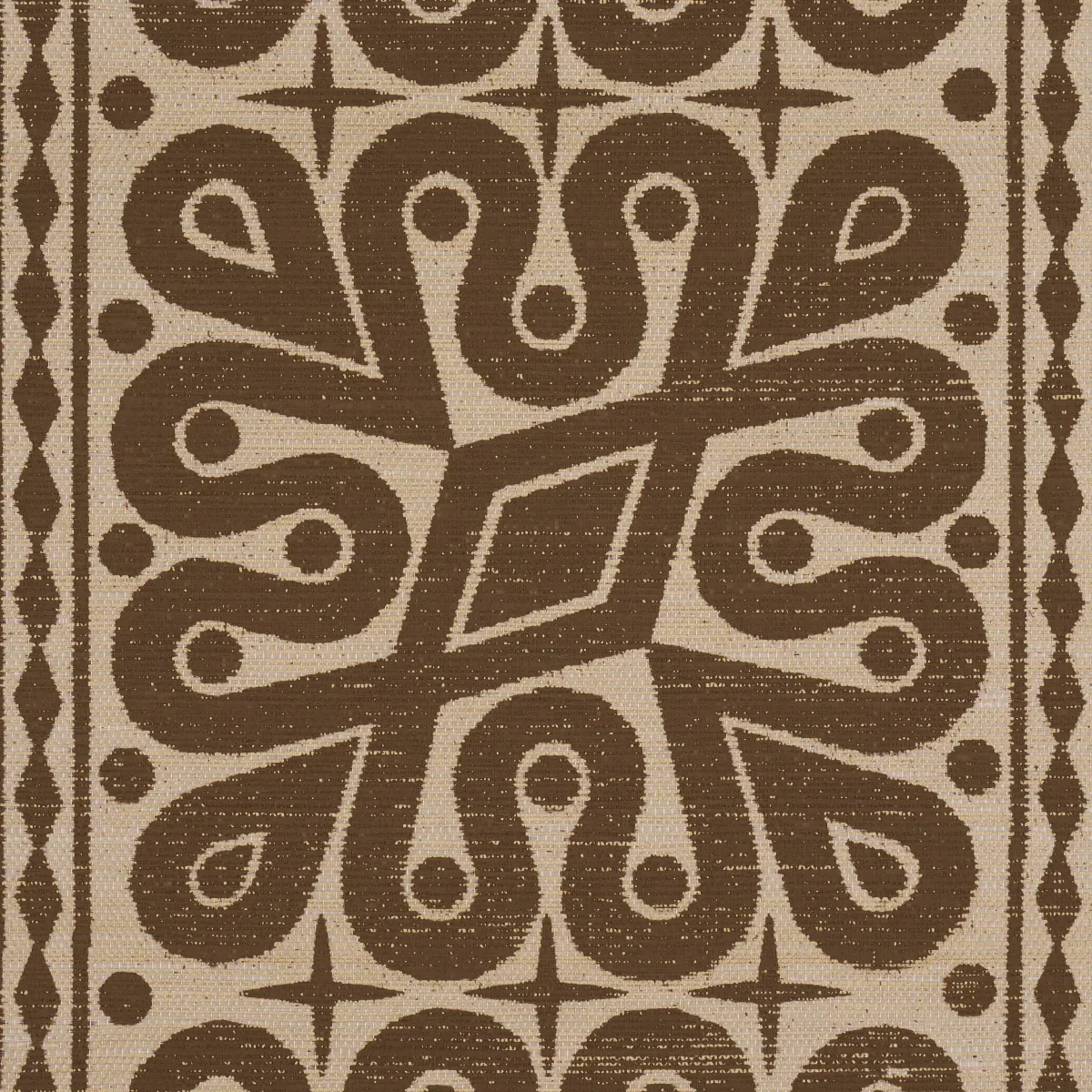 Borneo Grasscloth BROWN Schumacher Wallpaper wallpaper - SKU 5015410