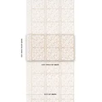 Borneo Grasscloth WHITE Schumacher Wallpaper wallpaper - SKU 5015411
