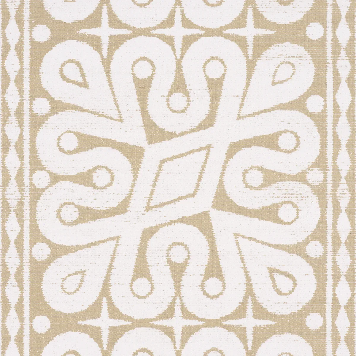 Borneo Grasscloth WHITE Schumacher Wallpaper wallpaper - SKU 5015411