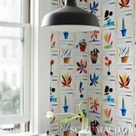 BOTANICALS - SPECTRUM MULTI Schumacher Wallpaper | Wallpaper BOTANICALS SPECTRUM MULTI Schumacher Wallpaper wallpaper - SKU 5012690