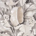 BOTANICO METALLIC PLATINUM Schumacher Wallpaper wallpaper - SKU 5013860