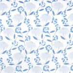 BOUQUET TOSS AFTERNOON BLUE Schumacher Wallpaper wallpaper - SKU 5013841